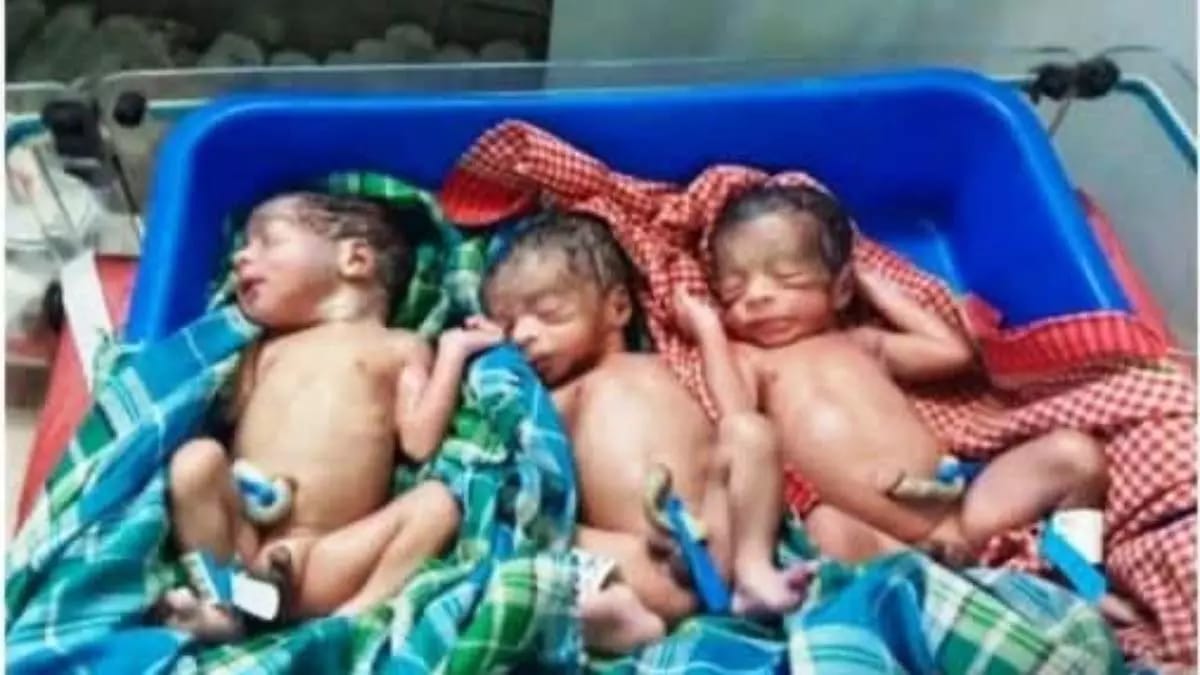 तीन बच्चों को दिया जन्म