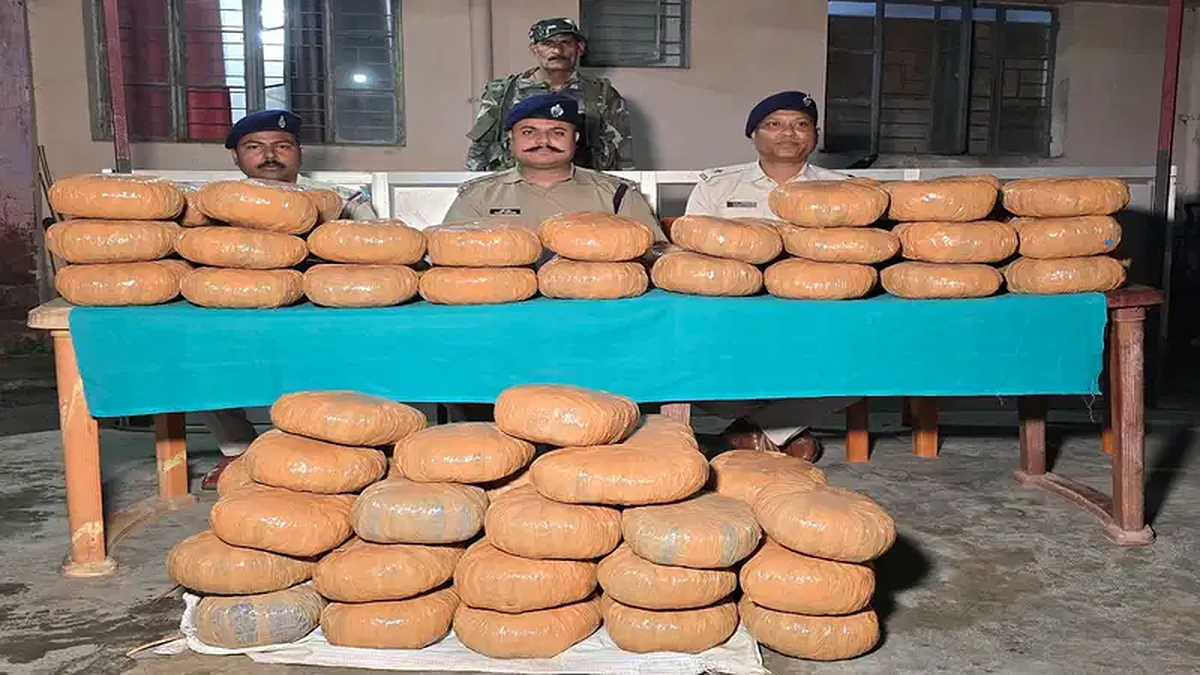 एक करोड़ का गांजा जब्त