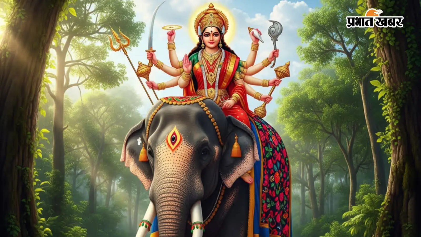 हाथी पर सवार होकर